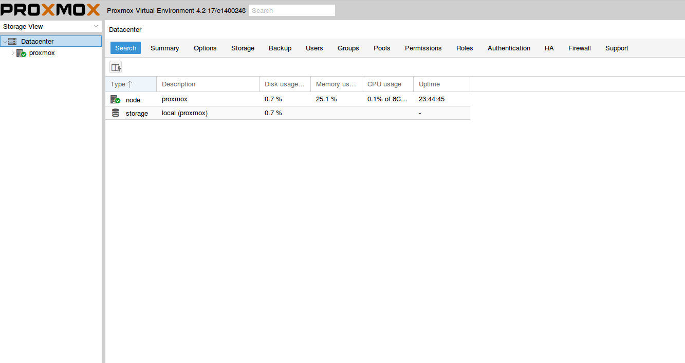 Install Proxmox 4.2 VE on a Hetzner server