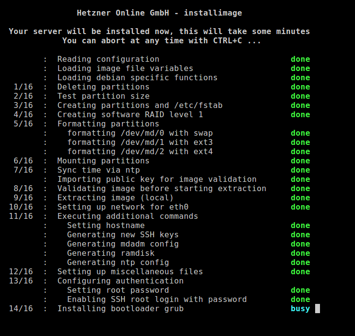 Install Proxmox 4.2 VE on a Hetzner server